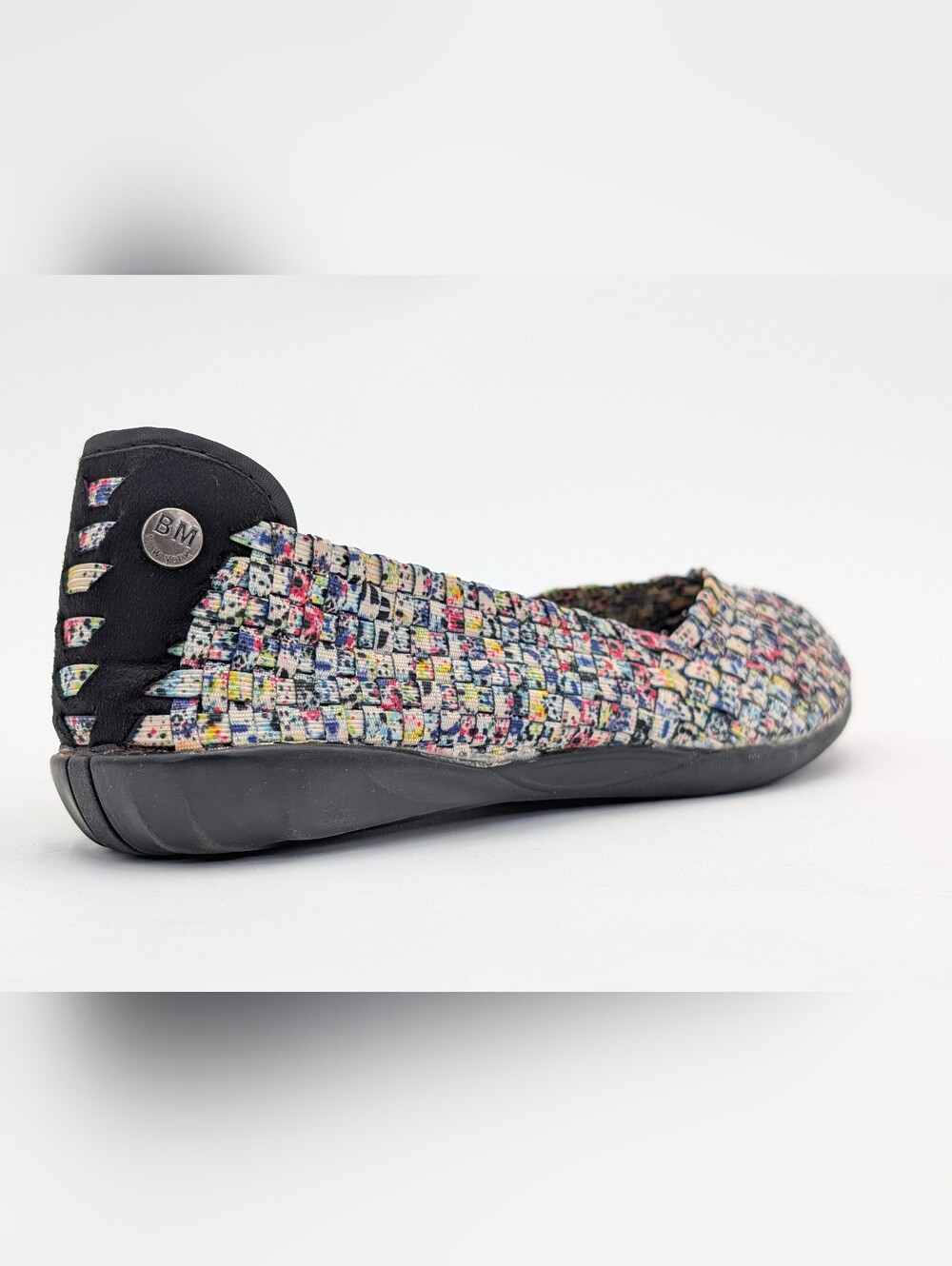 Bernie Mev BM New York Sz US 7.5 EU 38 Woven Multi-Color Confetti Ballet Flats - Picture 8 of 17